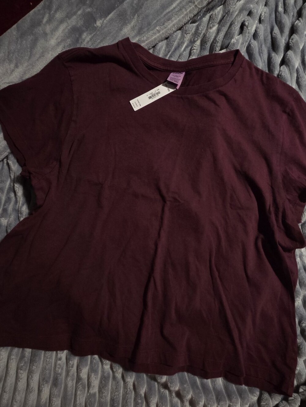 Victoria's Secret PINK Crew Neck TEE - Burgundy